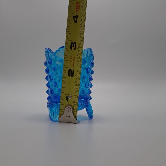 Vintage Fenton Colonial Blue Glass Toothpick Holder - Picture 6 of 6